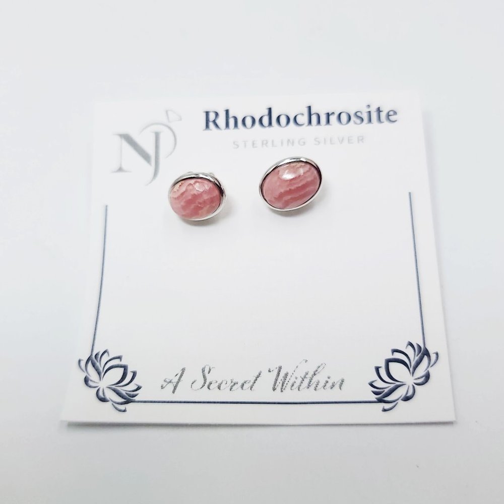 Rhodochrosite Earrings